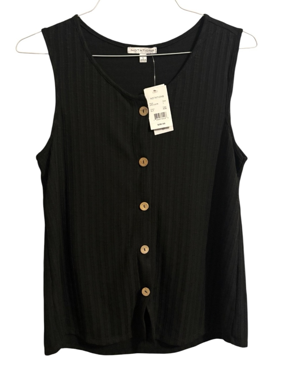 Notations Button Front Tank